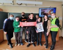 Прионежские школьники за безопасность в автомобиле